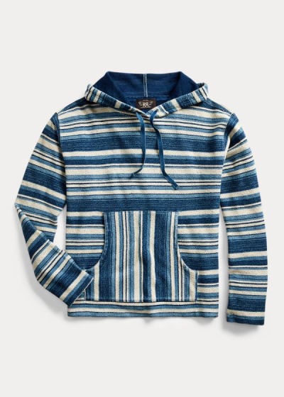 Sudaderas Con Capucha Ralph Lauren Hombre Azules Rayas - Striped Terry - BFNQR9705